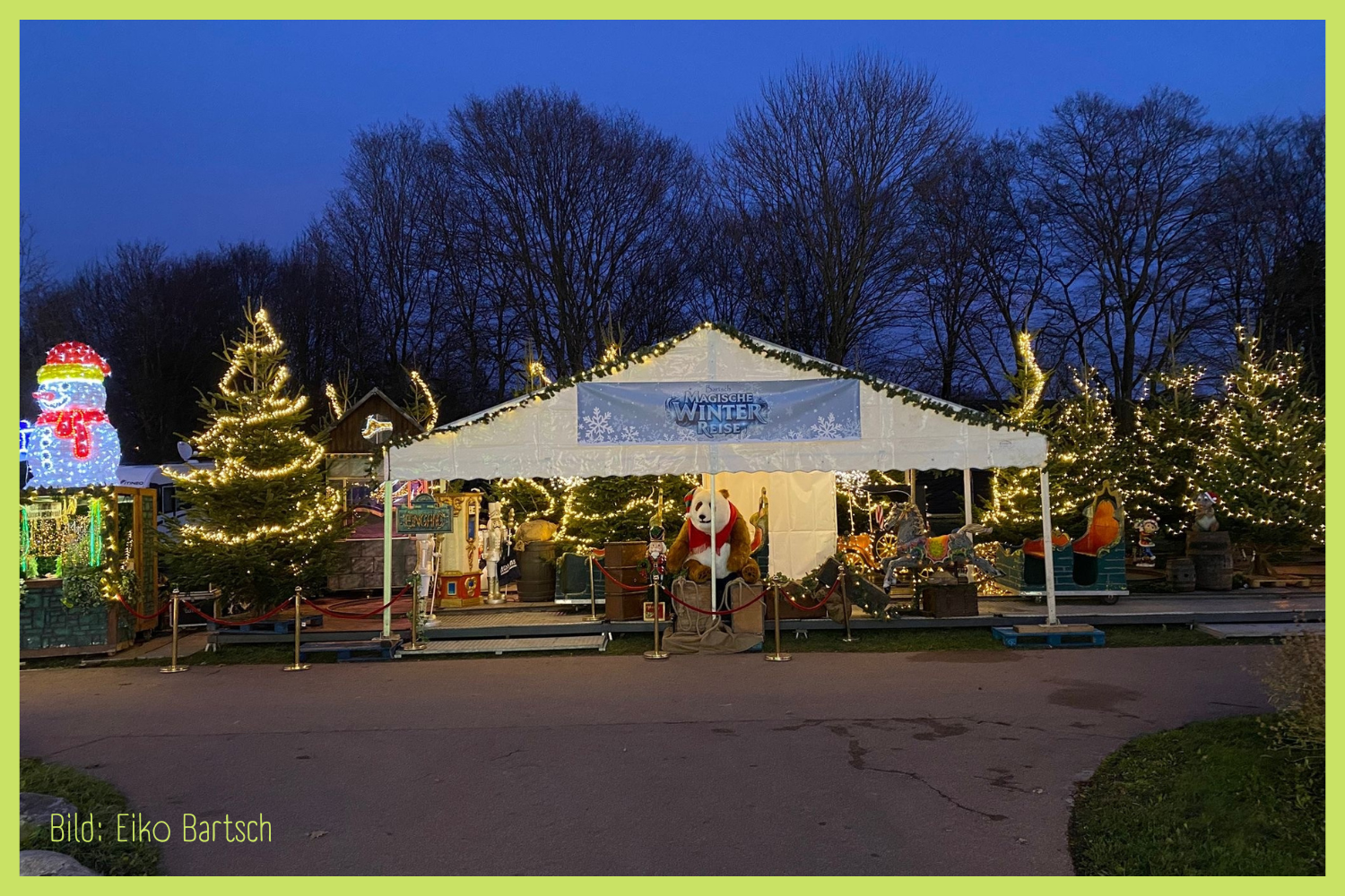Magische Winterreise auf Schienen beim Weihnachtsdorf in Rastede